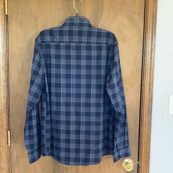 Apt 9 premier flex no iron plaid print button down shirt size L - Picture 14 of 17